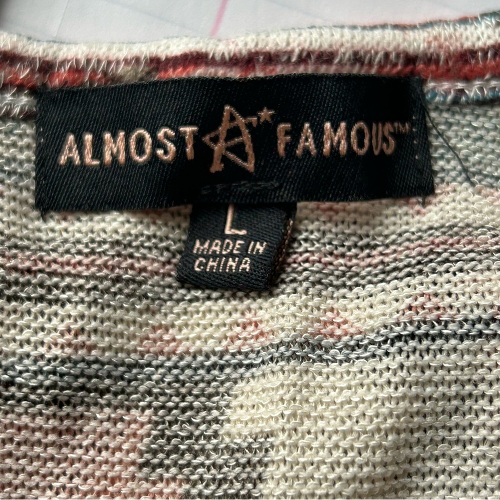 Almost Famous Western Country Top Large Rodeo Aztec Y2K Cowgirl - Picture 4 of 6